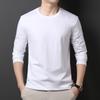 Мужская футболка с длинным рукавом и круглым вырезом - Простая, универсальная и легкая