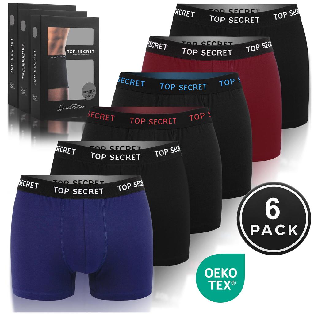 6 Pcs. Boxers - Men's - Quality, Cotton, Comfort, Breathable - Underpants - Durable Men's Underwear