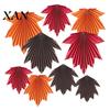 Maple Leaf Hanging Decor 9 Pcs Fall Party Leaves Paper Fans Rustic Autumn Themed Supplies Fan Decoration for Thanksgiving Birthday Baby Shower Wedding
