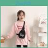 Милая детская сумка через плечо из цветного холста с модными надписями для прогулок