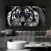 Modern Animals Blue Eye Tiger Head Canvas Paintings Posters and Prints Wall Art Pictures for Living Room Home Decor Gift Idea No Frame