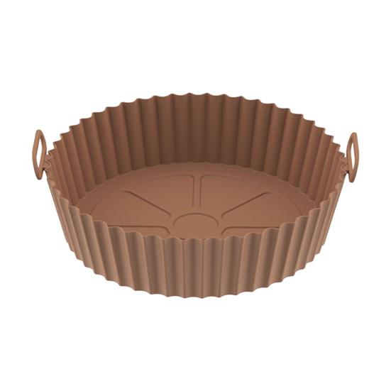 Силиконовые подставки для жарки Противень для выпечки с циркуляцией воздуха Двусторонняя сковорода для готовки Корзина для фритюрницы без жира Кухонный аксессуар