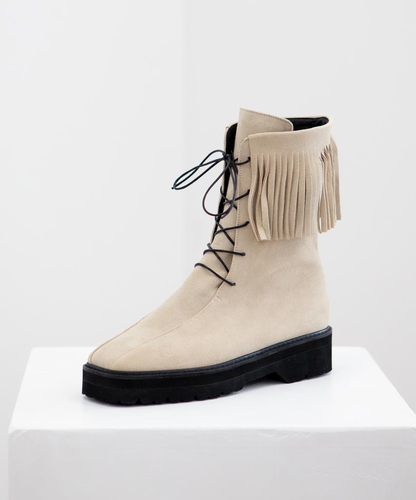 Twvp Boheme Fringe Ankle Boots 22F08Iv Boheme Fringe Ankle Boots