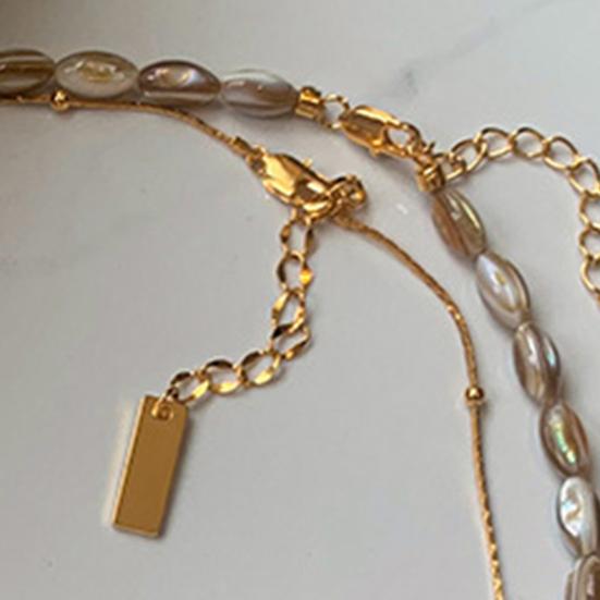 Butterflies Pendant Necklace with Shell Stone Photo Album Charm Necklace Adjustable Length Beads Necklace