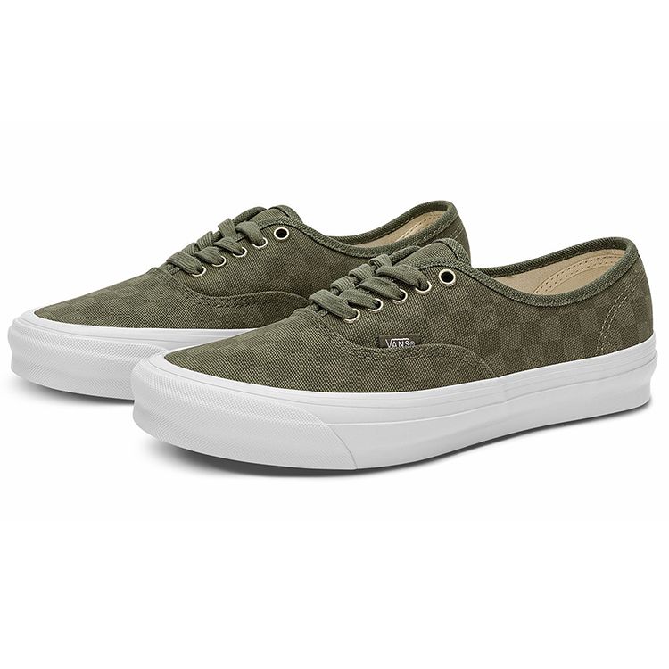 Vans Кроссовки унисекс OG Authentic LX Grape Leaf Checkerboard Green True-White VN0A5FBD50K