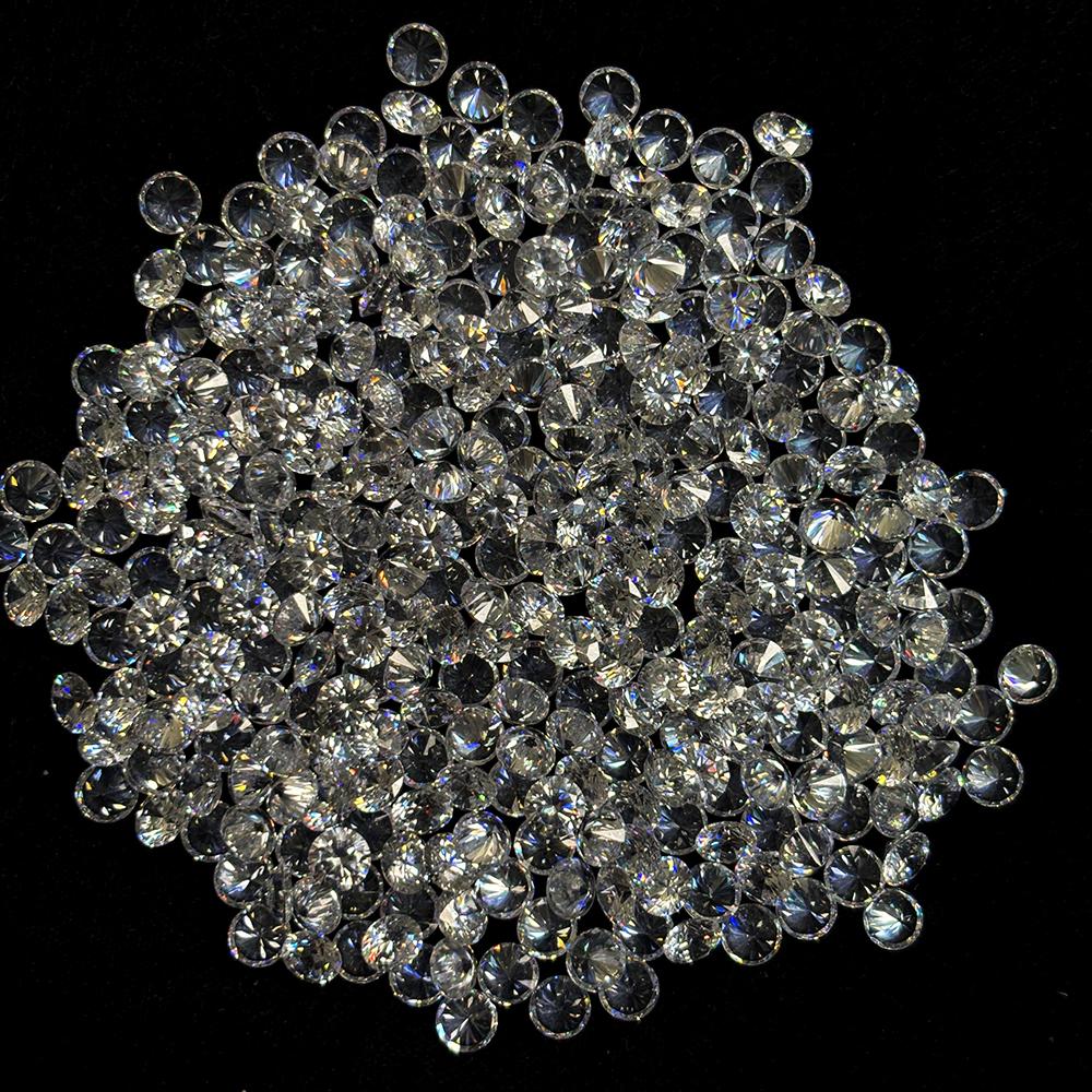 20 Pcs 5x5 mm Round Cut Lot Natural White Sapphire Jewelry Making Gems