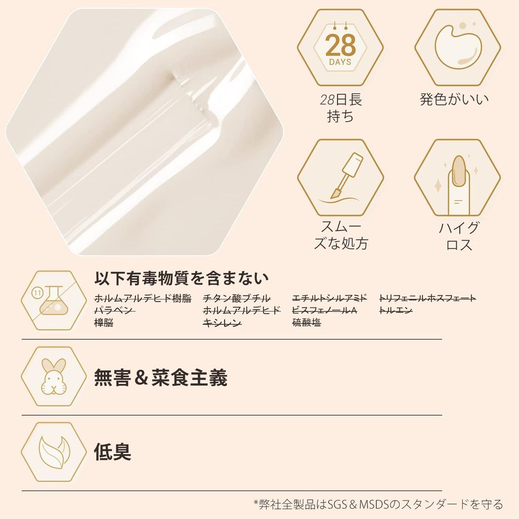 Modelones Gel Nail Polish Set, 6 Color Gels in White, Black, Gray, and More, Perfect for Beginners and Beginners, Black and White