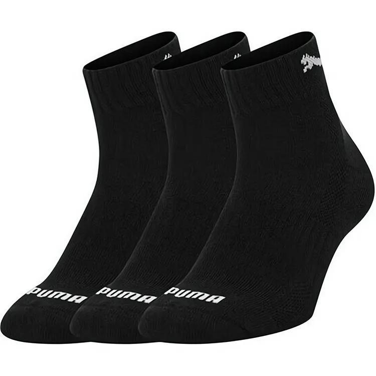 PUMA Ankle Socks Unisex 3 Pack Black (Unisex) Crew Socks 906965 01