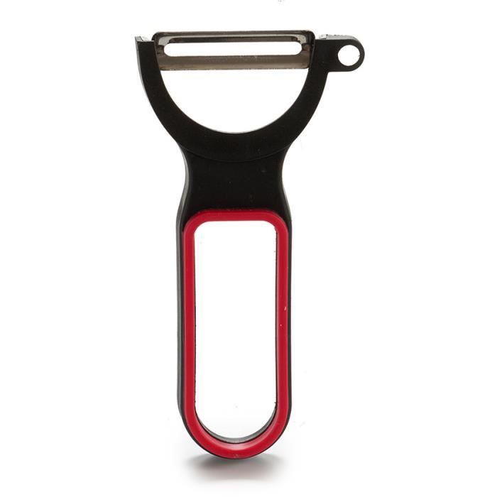 Arte Regal éplucheur 11,8 cm acier noir/rouge 3 pièces