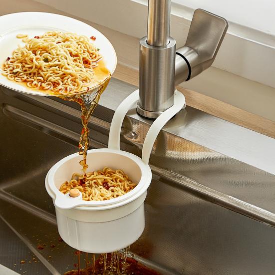 2 шт. Корзина для слива Стойка-фильтр для кухонной раковины Освобождающая руки для пищевых отходов Эффективный дренаж Предотвращение засоров Корзина-фильтр для раковины