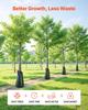 75.7 L Tree Watering Bags, 4 Pack 3-4 Hours Slow Release Gator Bags for Trees, Heavy Duty PE Tree Drip Irrigation Bag with Zipper, Durable & Reusable