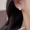 Изысканные квадратные серьги-гвоздики - Высококачественные, двусторонние роскошные серьги для женщин, универсальные и модные для стильного образа.