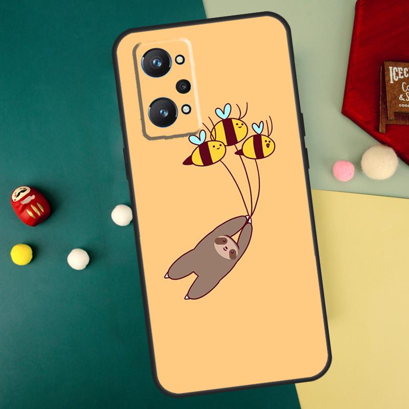 Sloth Animal Cute For Realme C75 C61 C67 C63 C71 C55 C51 C65 C53 GT6 GT7 15 Pro 10 11 12 13 14 Pro Plus Case