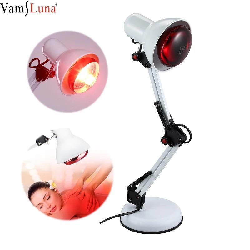 150W Infrared Heat Lamp Therapy Light - 360° Adjustable Clamp E27 Bulb for Muscle Pain Relief Home Physical Therapy