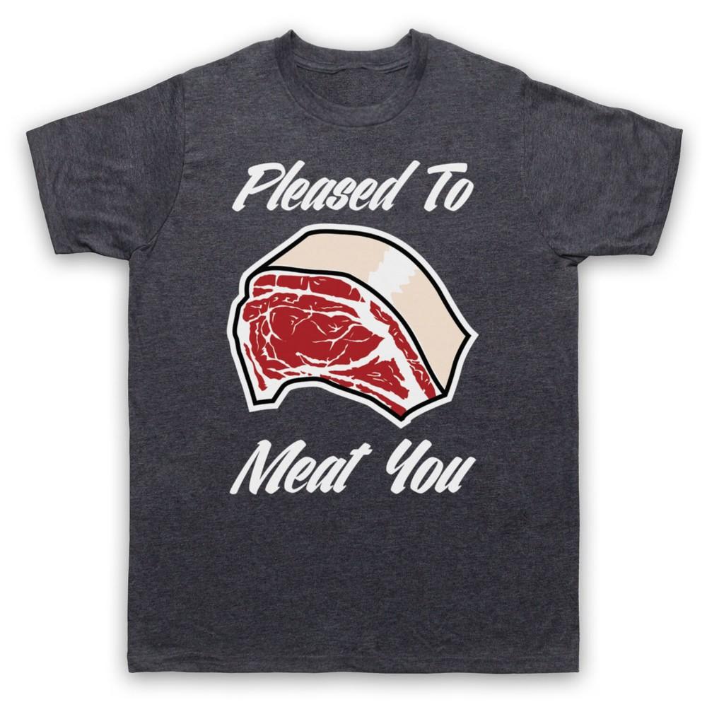 Приятно познакомиться Смешной слоган Комедийная шутка Каламбур Мужская и женская футболка