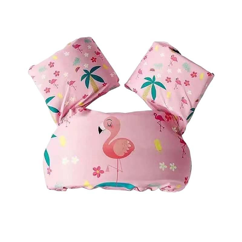 Детский спасательный жилет, нарукавники для плавания для малышей, плавучий жилет, средство плавучести, детские надувные круги, безопасный и надежный материал, регулируемый размер груди, мультяшный дизайн