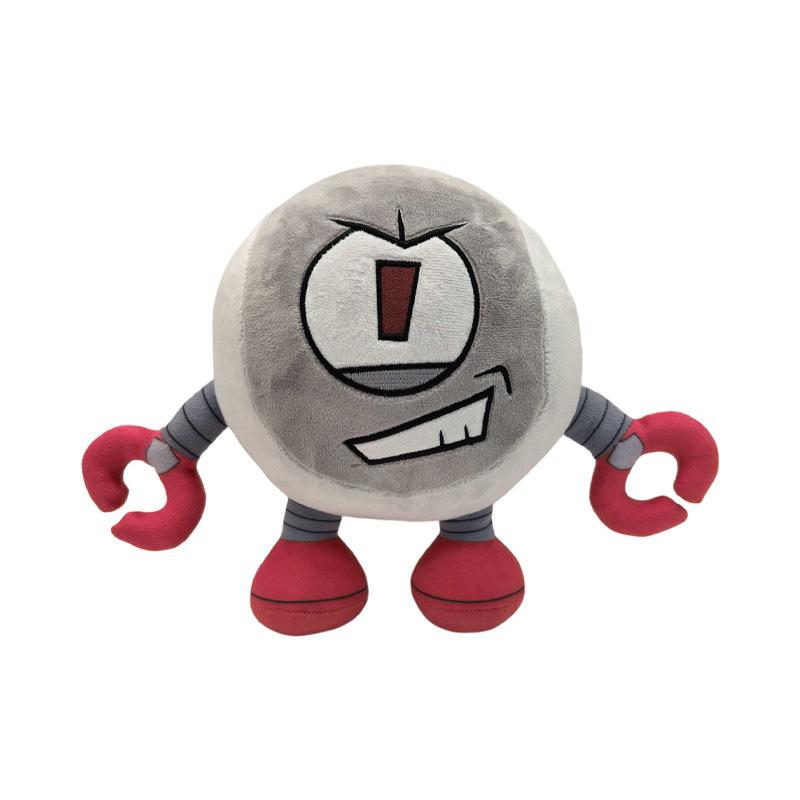 New Anime Gameoverse Plush Cute Game Completion Pink Dinosaur Grey Robot Stuffed Doll Toy Anime Merchandise Plush Toy Gifts
