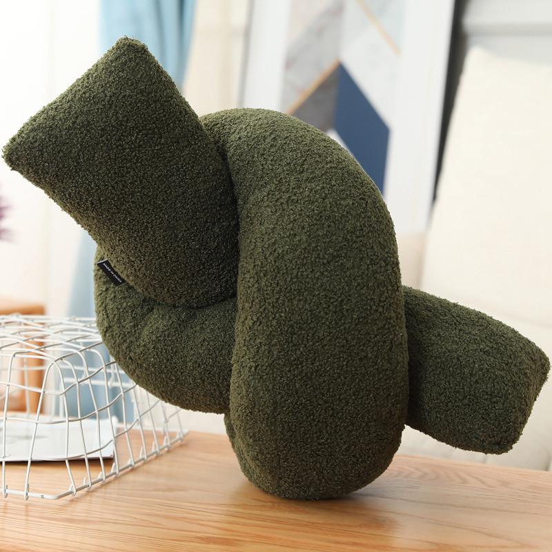 Elegant Embroidered Floral Cushion Pillow With Plush Cover For Sofa Bed Accessories