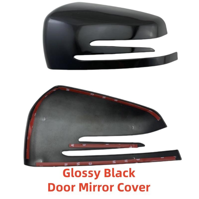 Car upgrade For BENZ ML Klasse W166 GLX166 2011 2012 2013 2014 2015 Car Piano Black Carbon Accessories Door Mirror Cover Trim