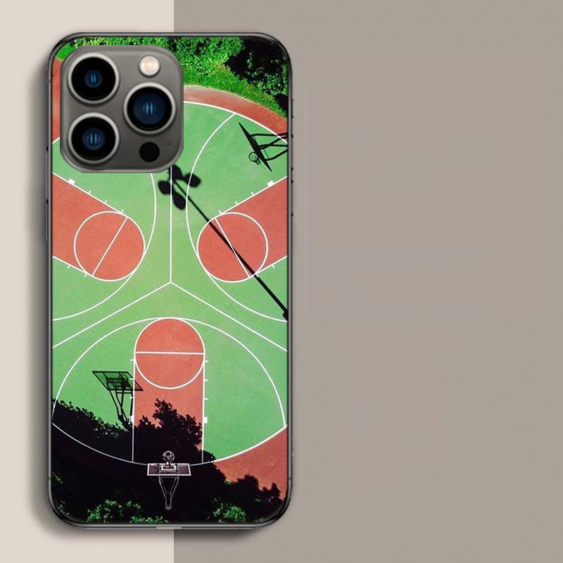 Баскетбольная площадка Баскетбольный чехол для телефона Для iPhone 17 Air 15 Pro 14 Plus 16 Pro Max 17E 16E 12 13 Mini 11 Чехол Милые Fundas