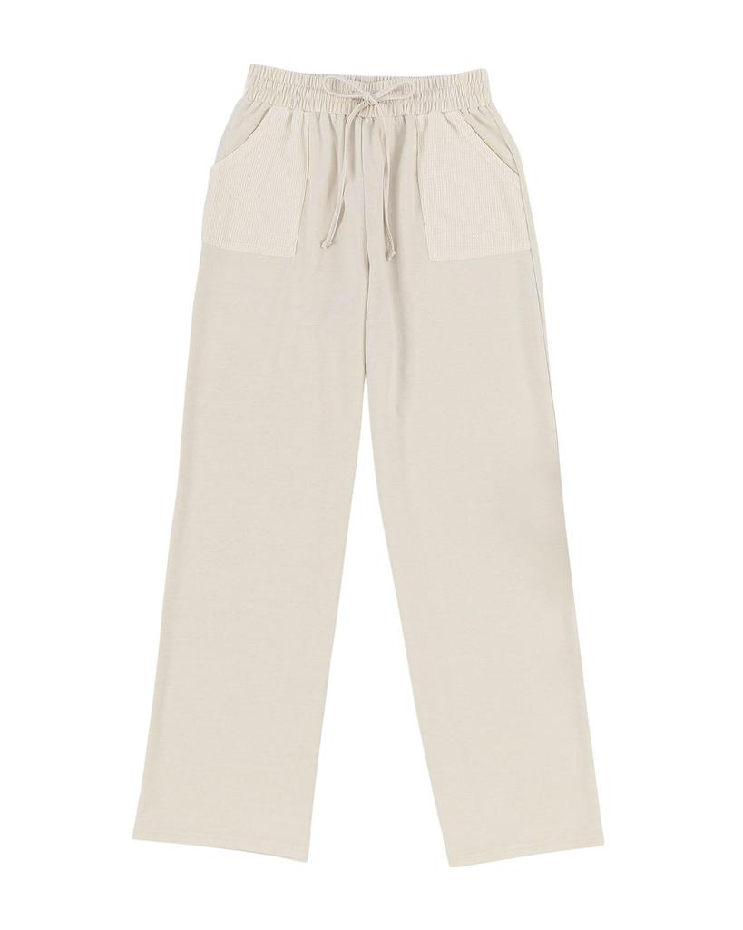 Azura Exchange Трикотажные брюки с кулиской на талии и карманами