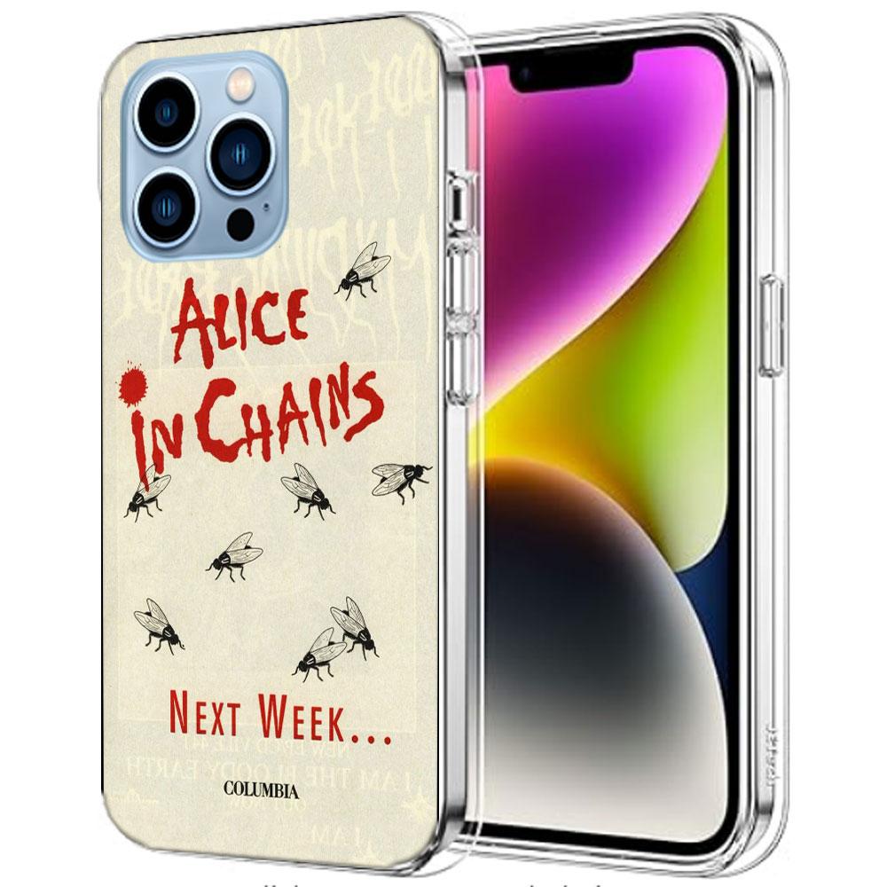 Чехол для телефона Alice In Chains (рок-группа) для iPhone 16 15 17 Pro Max 17Air 16E 14 Plus 13 12 Mini 11 Pro X XS XR Apple Прозрачный чехол T
