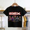 2026Roblox Tshirt Summer FashionShort Sleeved Top Tshirt Boys and Girls Tops Summer Game Streetwear White Kids Tees