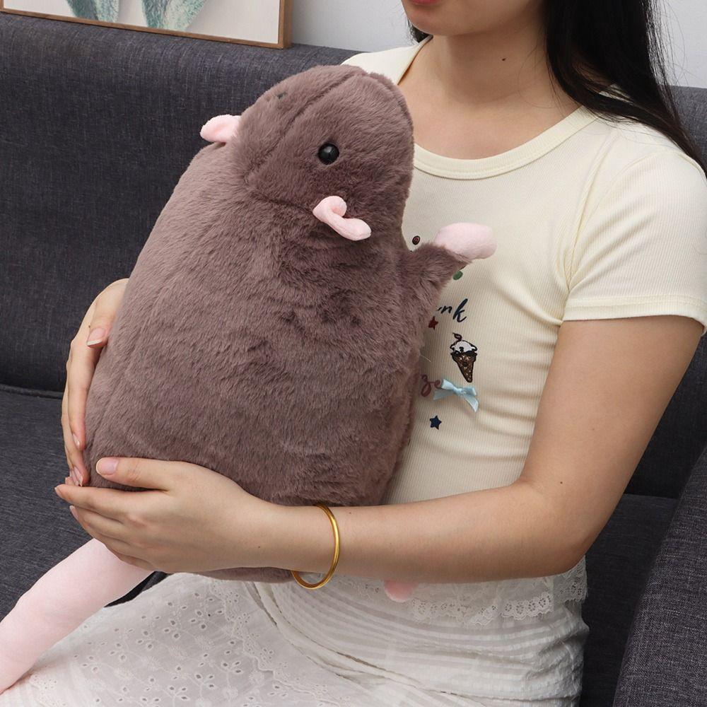 Plush Flower Branch Rat Doll Cartoon Animal Figure Cute Mouse Doll Kids Gift Birthday