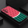 Watermelon Cute Phone Case For Samsung S 9,10,21,30,22,23,24,25,26,Ultra,Plus,Lite,FE,4,5G Black Soft Precise