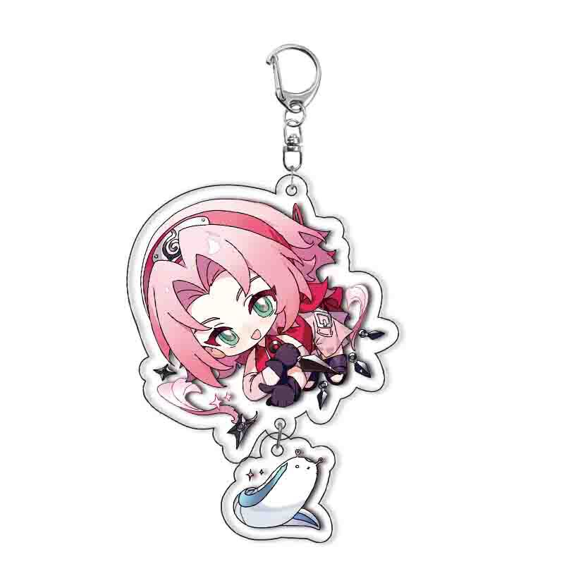 Аксессуары для акриловых брелоков Аниме Наруто Брелок для ключей с рисунком из мультфильма Узумаки Наруто