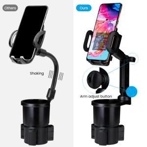 Cup Holder Expander For Car 360° Rotation Cell Phone Holder Mount Compatible For IPhone/Android Smartphones
