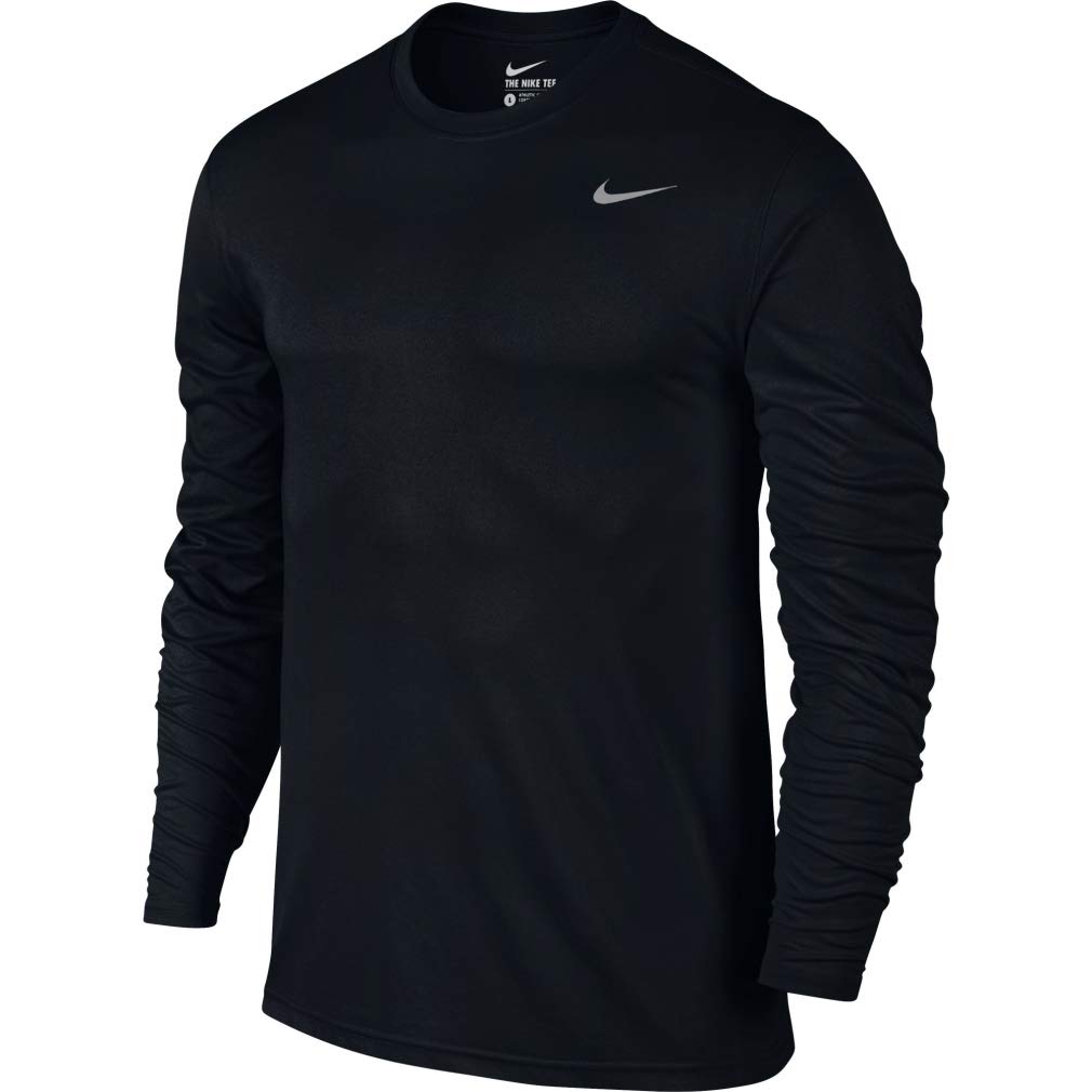 Nike Legend Футболка с длинным рукавом 718838 Размер 2XL Dri-FIT, Черный/Черный, 010,