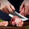Hand-Forged Boning knife Chef Slicing Knife Meat Vegetable Fruit Kitchen Cutting Knife Double-edged Blade Kitchen Knives
