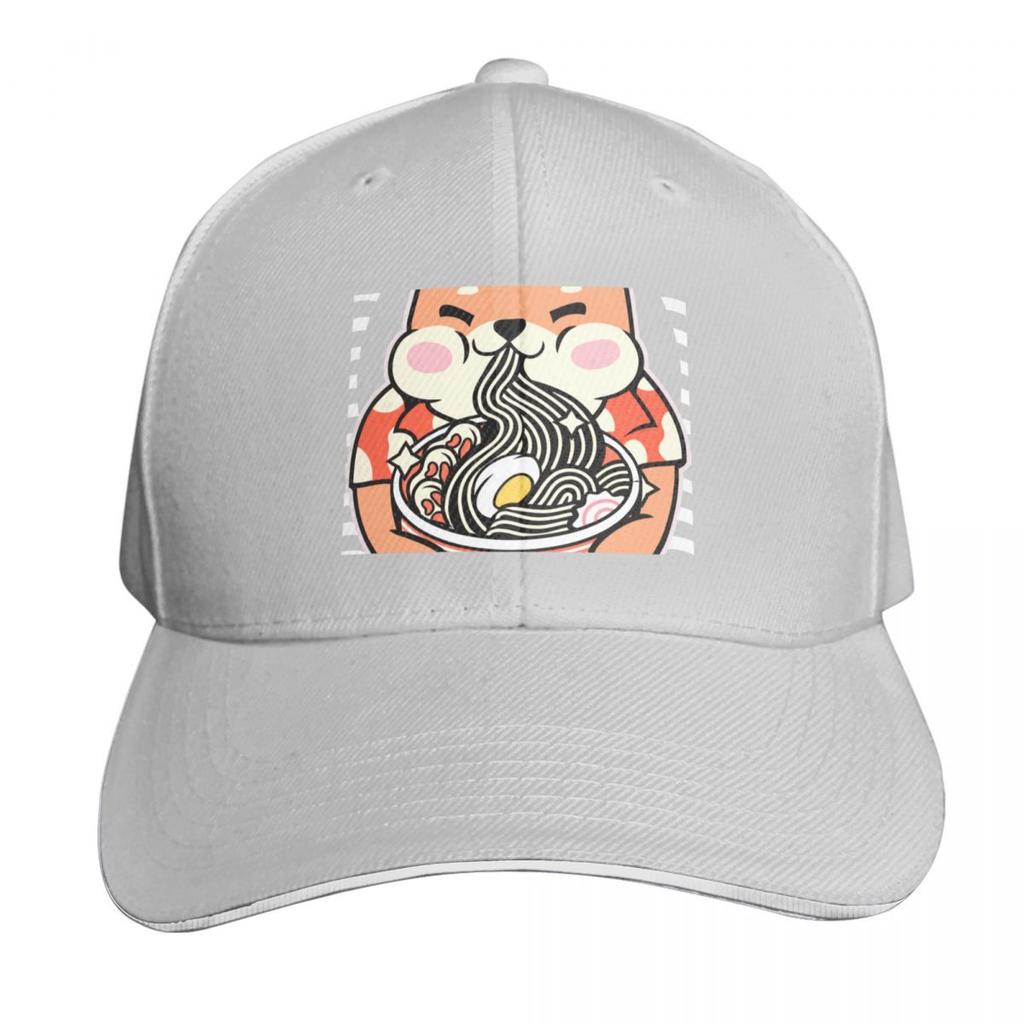 Shiba noodles Baseball Cap Kids Hat Hood Snapback Cap Christmas Hat Caps Women Unisexs