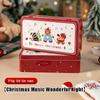 Cute Cartoon Christmas Candy Storage Box Tinplate Square Gift Box Xmas Candy Cookie Box Home Storage Large Capacity Metal Can