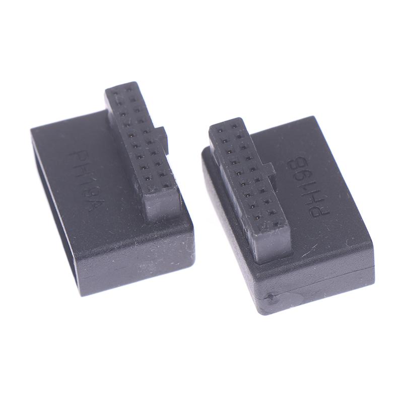 Адаптер-удлинитель USB 3.0 20pin папа-мама угловой 90 градусов для материнской платы