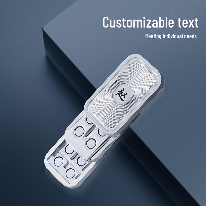 Papapa runway Монетный Тройной Слой EDC Толкатель Карты Снятие Стресса Металлическая Игрушка для Кончиков Пальцев