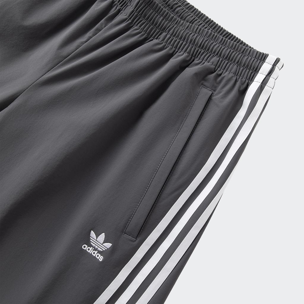 Adidas Оригинальные спортивные брюки на молнии с логотипом, свободный крой, удобные повседневные брюки унисекс, темно-серые KA2761