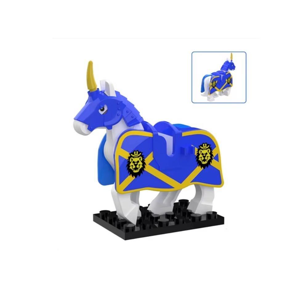 Средневековый MOC Боевой конь Строительные блоки Волк Рыцарь Фигурка Монстр Дикое животное Лиса Жираф Воробей Ворона Панда Модель Кирпич Игрушка K055