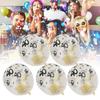 10Pcs Latex Transparent Balloon with Nnumber 40 Pattern for Birthday Party Wedding Anniversary Decorate