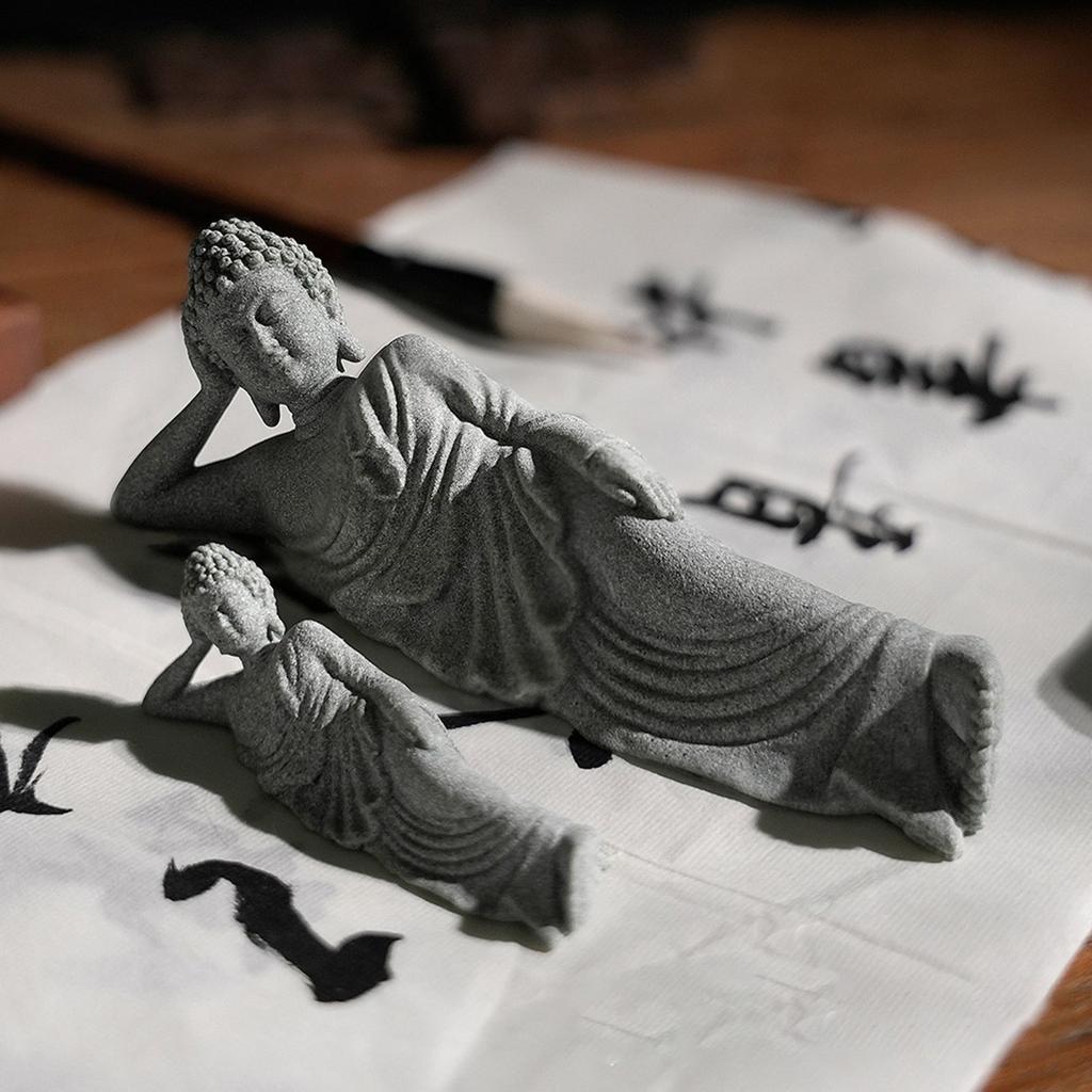 Лежащая статуя Будды для медитации, декоративная статуя Будды, статуэтка, духовный дзен-декор, центральные украшения стола, статуя Будды