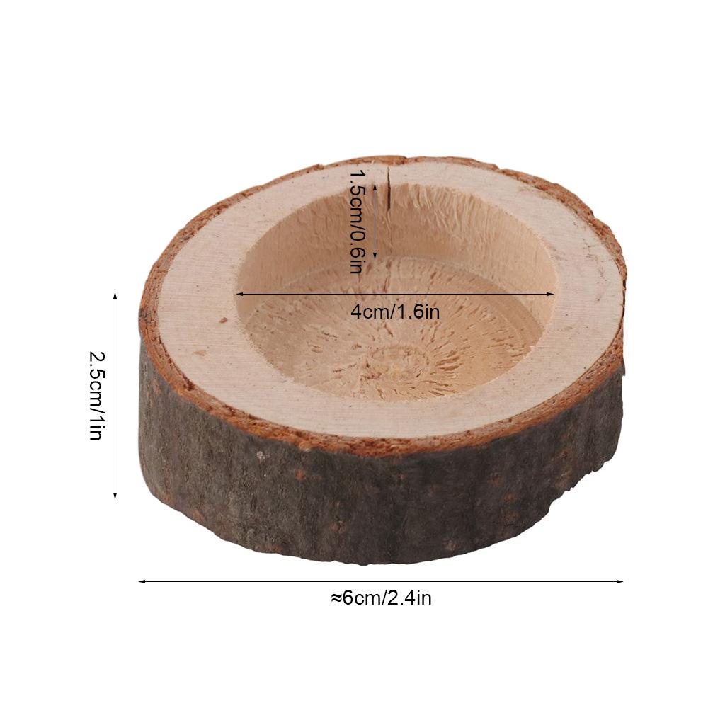 Wood Wooden Tealight Wood Branch Party Decor Wooden Tea Candle Holders Candle Holders