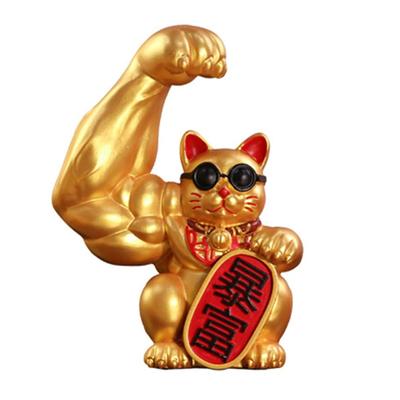 Decorative Item Good Fortune Prosperity Beckoning Cat Financial Luck Prayer Palm-sized Store Opening Celebration Home Gift Auspicious Goods (Bofu