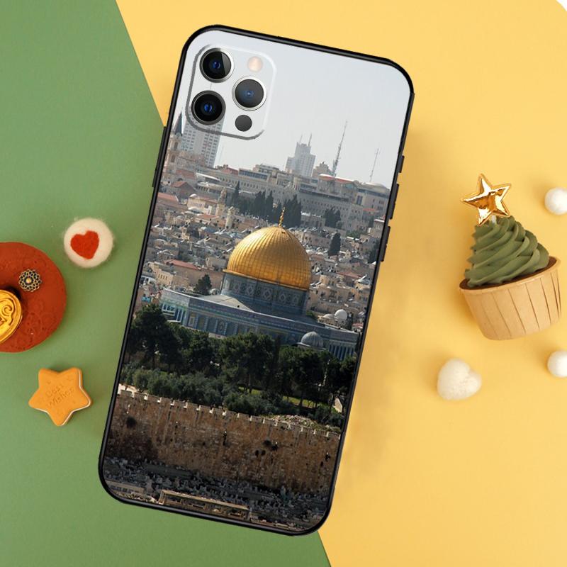 Чехол для телефона 'Купол Скалы' в Иерусалиме Для iPhone 17 17Air 16 16E 15 14 13 12 11 Pro Max 12 13 Mini Ударопрочный чехол