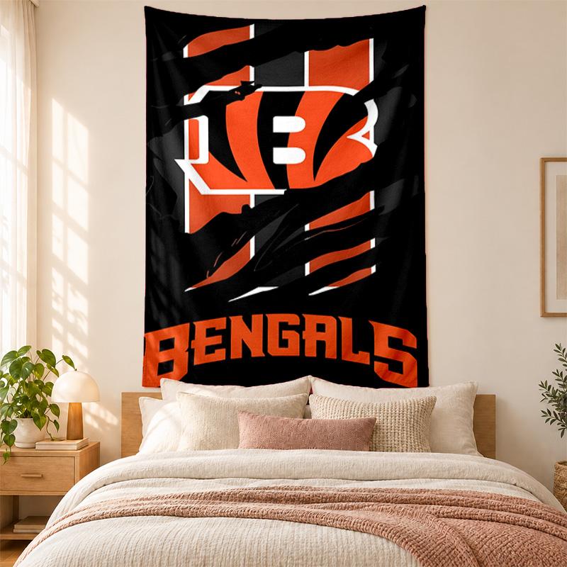 Cincinnati Bengals Tapestry highquality for decorating living room bedroom dorm walls ideal as bedroom wallart orholiday gift