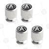 4pcs Five-Pointed Star Logo Car Wheel Tire Valve Caps Air Stem Aluminum Accessories For Jeep Wrangler Sahara Cherokee Ford F150 LVCZN1