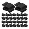 30Pieces Elegant Black Solar Wire Clip for Efficient Module Easy Installation Sturdy Plastic Materials 25x16mm