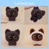 Black Cat Brown Cute Plush Toy Children Teens Cozy Bedtime Festival Doll Gift