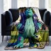 1pc, Soft and Cozy Monster University Inspired Blanket - Perfect for All Seasons, Home Decor, Soft Flannel Throw Blanket, Living Room, Trave