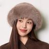 Knitted Hat Women's Autumn Winter Ear Protection Rabbit Plush Wool Hat
